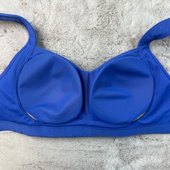 LULULEMON TA TA TAMER BRA PADDED ROCKSTEADY SIZE 32C Blue Sports - Picture 5 of 8